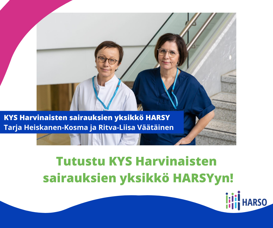 Tapahtumailmoitus KYS Harvinaisten sairauksien yksikkö HARSY